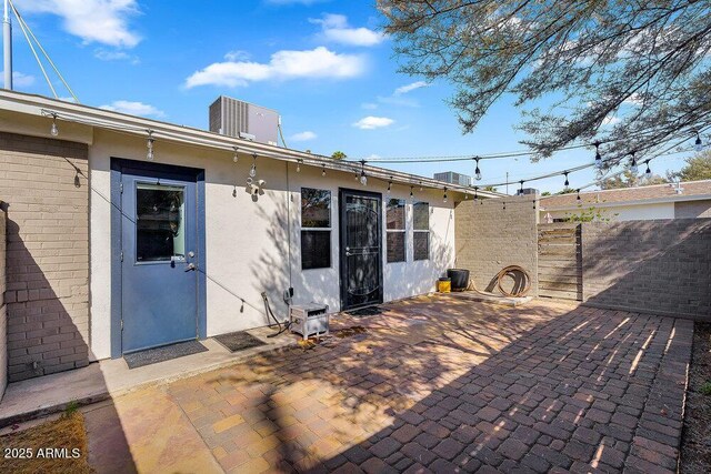 view of patio with fence