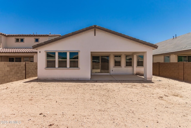 19434 S 212th Pl, Queen Creek, AZ 85142 - back of property featuring a patio area, a fenced backyard, and stucco siding