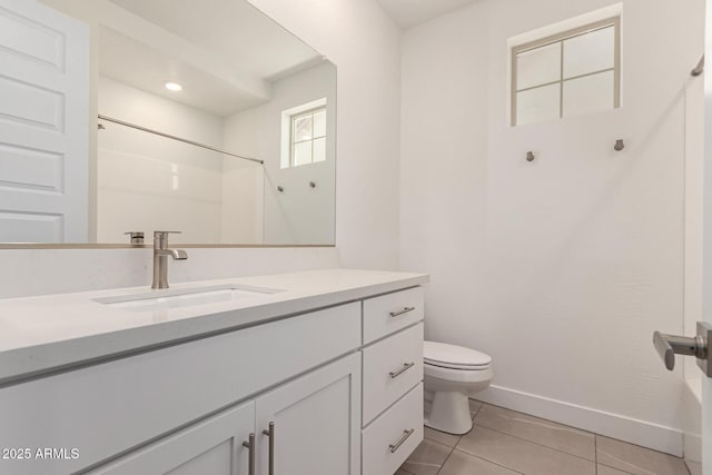 19434 S 212th Pl, Queen Creek, AZ 85142 - full bathroom with vanity, tile patterned floors, and a shower