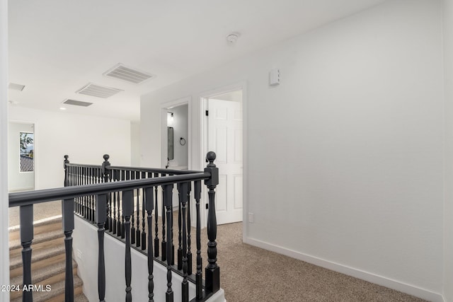 corridor featuring carpet floors