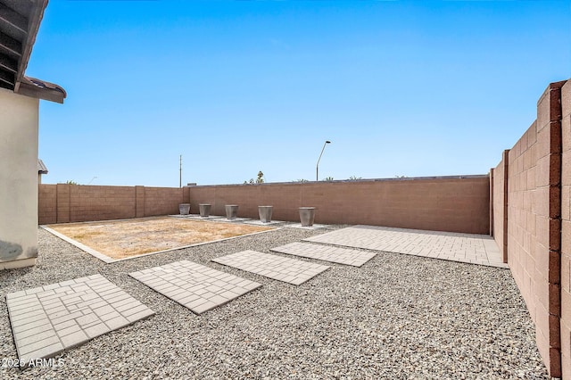 view of yard featuring a patio