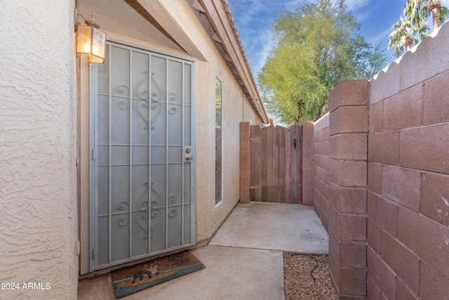 view of property entrance