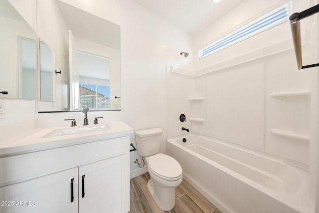 14742 W Lariat Trl, Surprise, AZ 85387 - full bath featuring toilet, plenty of natural light, shower / bathtub combination, and vanity