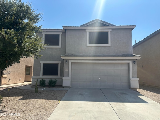 front facade featuring a garage