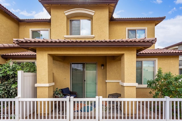 view of rear view of property