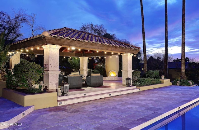 10365 E Paradise Dr, Scottsdale, AZ 85260 - view of patio / terrace featuring a gazebo