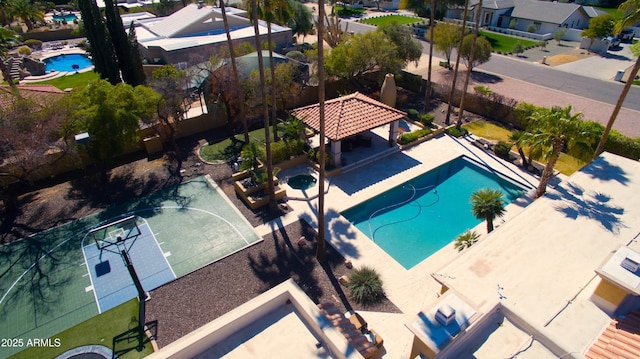 10365 E Paradise Dr, Scottsdale, AZ 85260 - birds eye view of property with a residential view