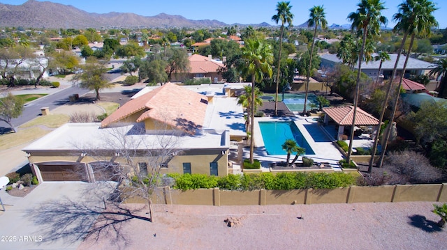 10365 E Paradise Dr, Scottsdale, AZ 85260 - drone / aerial view with a residential view and a mountain view