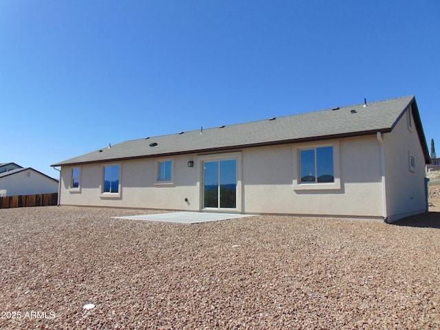 17707 E Jackrabbit Rd, Mayer, AZ 86333 - rear view of house featuring a patio and stucco siding