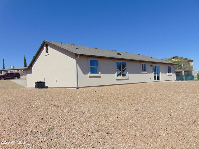 17707 E Jackrabbit Rd, Mayer, AZ 86333 - back of property featuring central AC and stucco siding