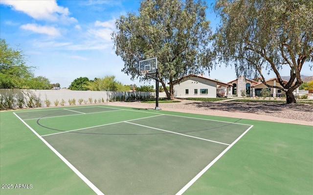 10755 E Cholla Ln, Scottsdale, AZ 85259 - view of sport court with community basketball court and fence