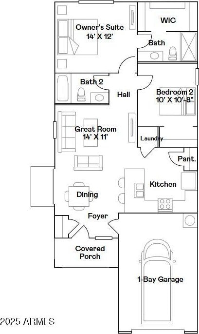 12039 E Primrose Ln, Florence, AZ 85132 - home floor plan