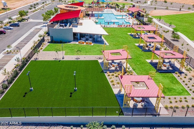 12039 E Primrose Ln, Florence, AZ 85132 - aerial view of a pool area