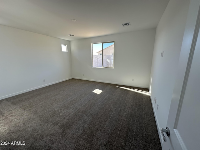 view of carpeted empty room