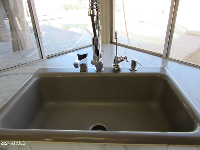 interior details with sink