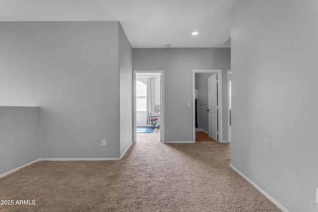 1405 S Honeysuckle Cir, Gilbert, AZ 85296 - carpeted empty room featuring baseboards and recessed lighting