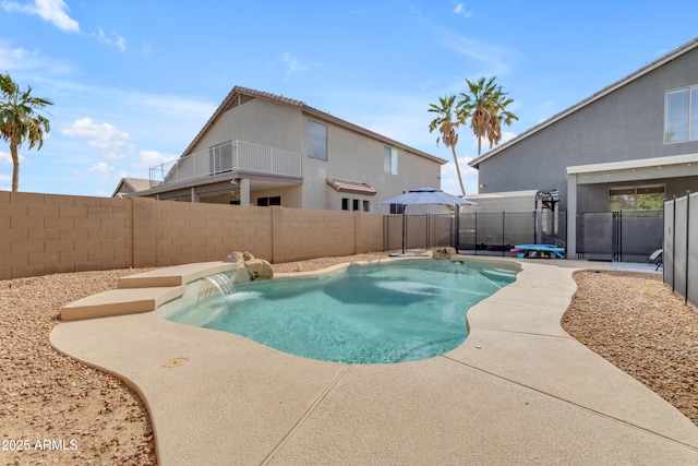 1405 S Honeysuckle Cir, Gilbert, AZ 85296 - view of pool with a fenced backyard and a patio area