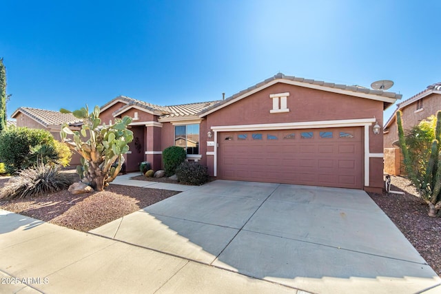 view of front of house featuring a garage