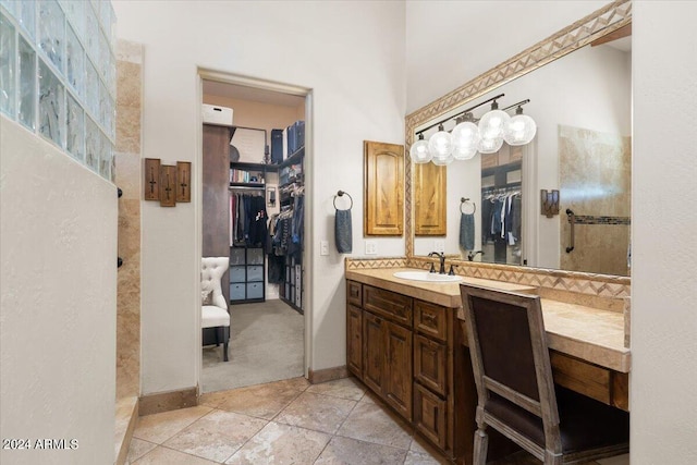 bathroom with vanity