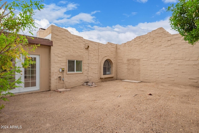 view of rear view of property