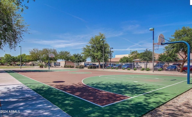 view of basketball court