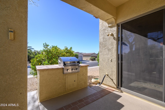 view of patio / terrace featuring area for grilling