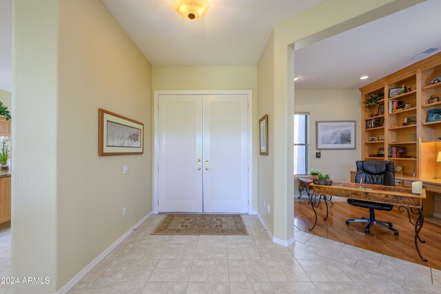 entrance foyer featuring light hardwood / wood-style flooring