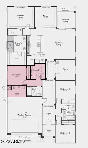 5408 W Sweet Pea Ter, Laveen, AZ 85339 - home floor plan