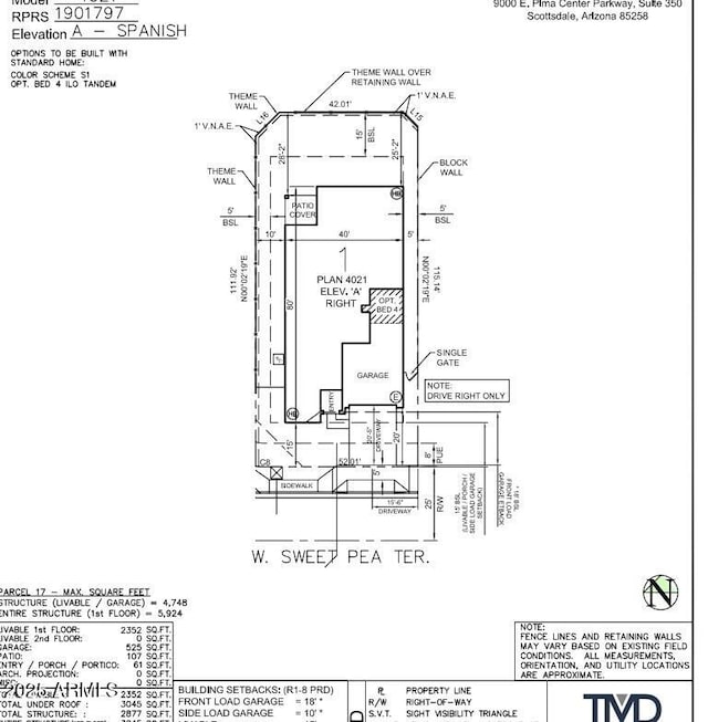 5408 W Sweet Pea Ter, Laveen, AZ 85339 - property floor plan