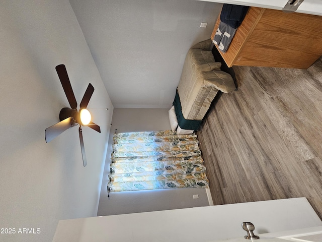 bedroom featuring wood finished floors