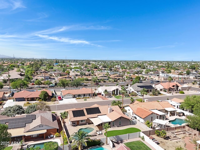1231 E Sunburst Ln, Tempe, AZ 85284 - aerial view of residential area featuring a pool