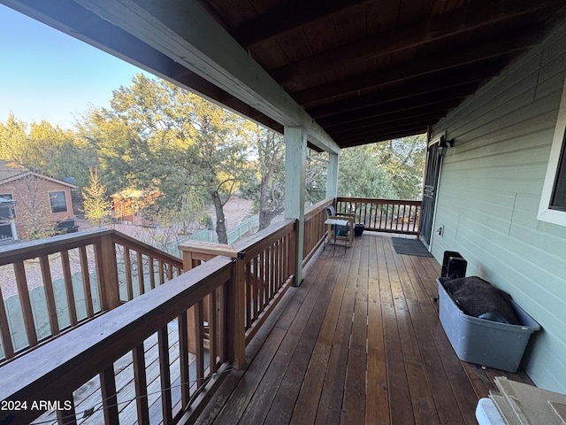 view of wooden terrace