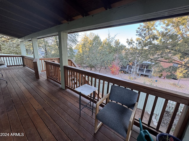 view of wooden terrace