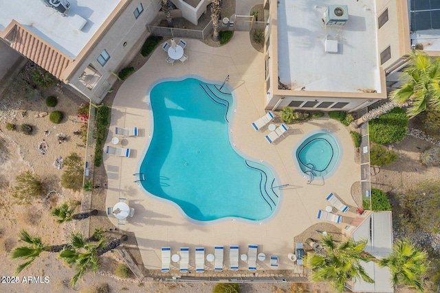 10401 N Saguaro Blvd Unit 224, Fountain Hills, AZ 85268 - aerial view of a pool area