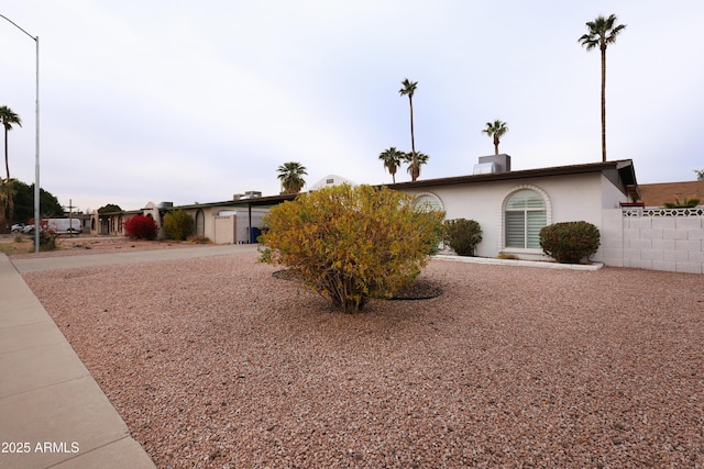 view of front of home