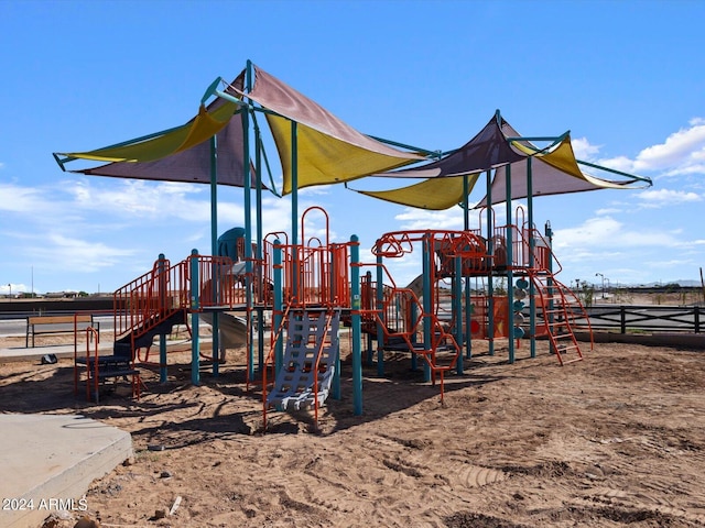 view of play area