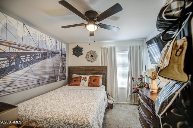 4112 E Maldonado Dr, Phoenix, AZ 85042 - bedroom with ceiling fan and carpet floors