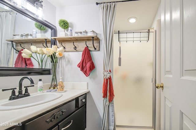 4112 E Maldonado Dr, Phoenix, AZ 85042 - bathroom with a shower stall and vanity