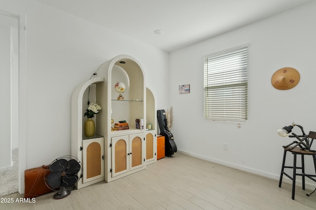 interior space featuring light hardwood / wood-style flooring