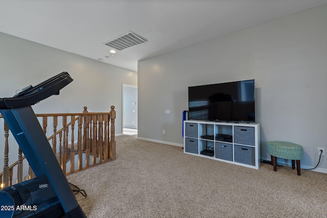 interior space with carpet floors