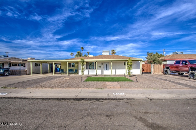 view of ranch-style house