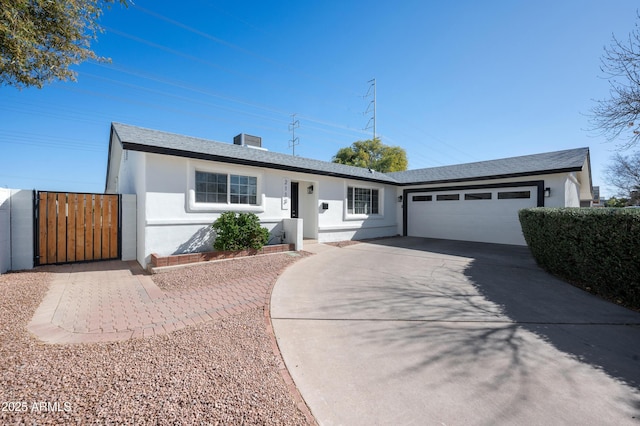 ranch-style house with a garage