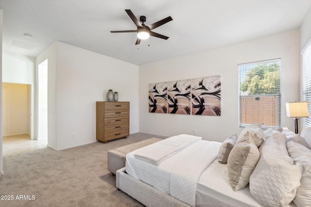 35402 N 32nd Dr, Phoenix, AZ 85086 - bedroom featuring light colored carpet and ceiling fan
