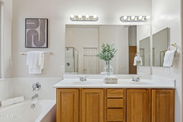 35402 N 32nd Dr, Phoenix, AZ 85086 - full bath with a garden tub, double vanity, and a shower with shower door