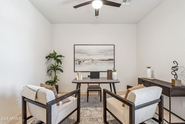 35402 N 32nd Dr, Phoenix, AZ 85086 - office space with baseboards and ceiling fan