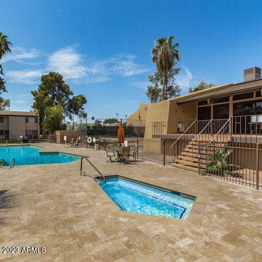 view of pool with a patio area