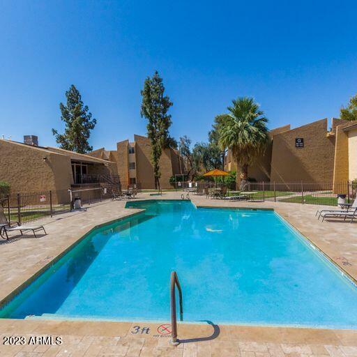 view of pool with a patio