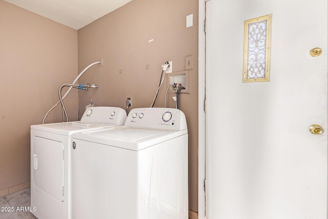 1302 E Forge Ave, Mesa, AZ 85204 - clothes washing area with washing machine and dryer and laundry area