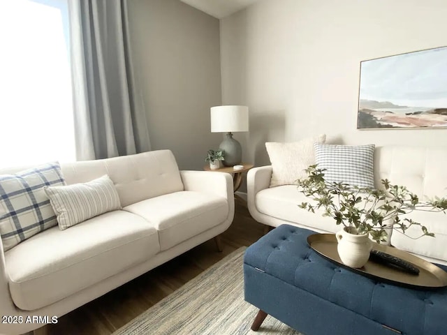 2100 N Normal Ave, Tempe, AZ 85288 - living area with wood finished floors