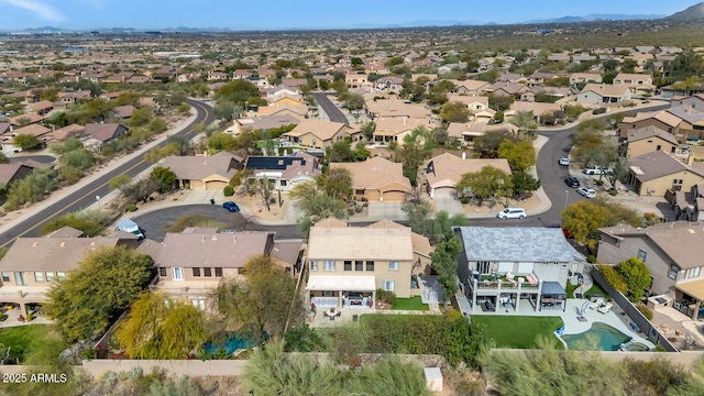 aerial view featuring a residential view